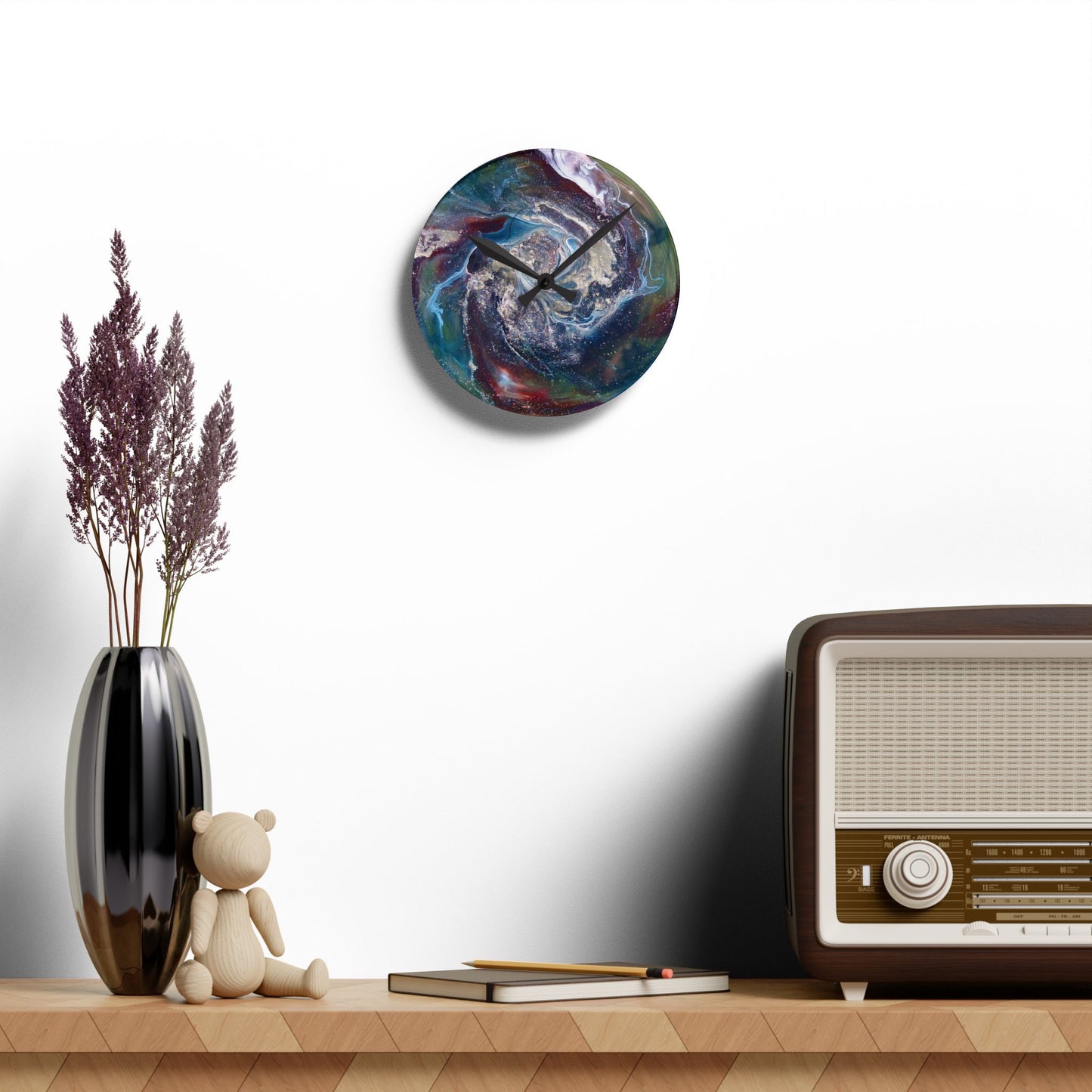 Abstract Acrylic Wall Clock | Original Art | Unique Gift | Style By Jess