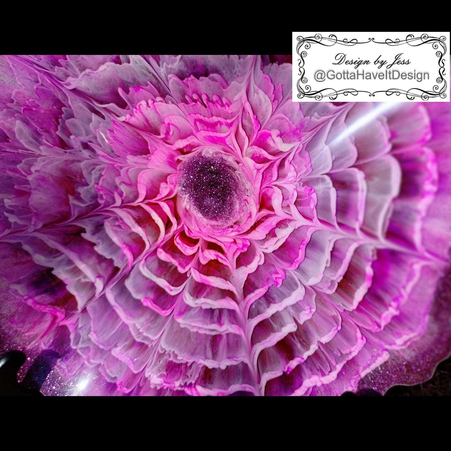 Purple Resin Flower Bowl Handmade Bloom Design Decorative Centerpiece Fruit Bowl Kitchen Decor Gift for Mom Wedding Housewarming