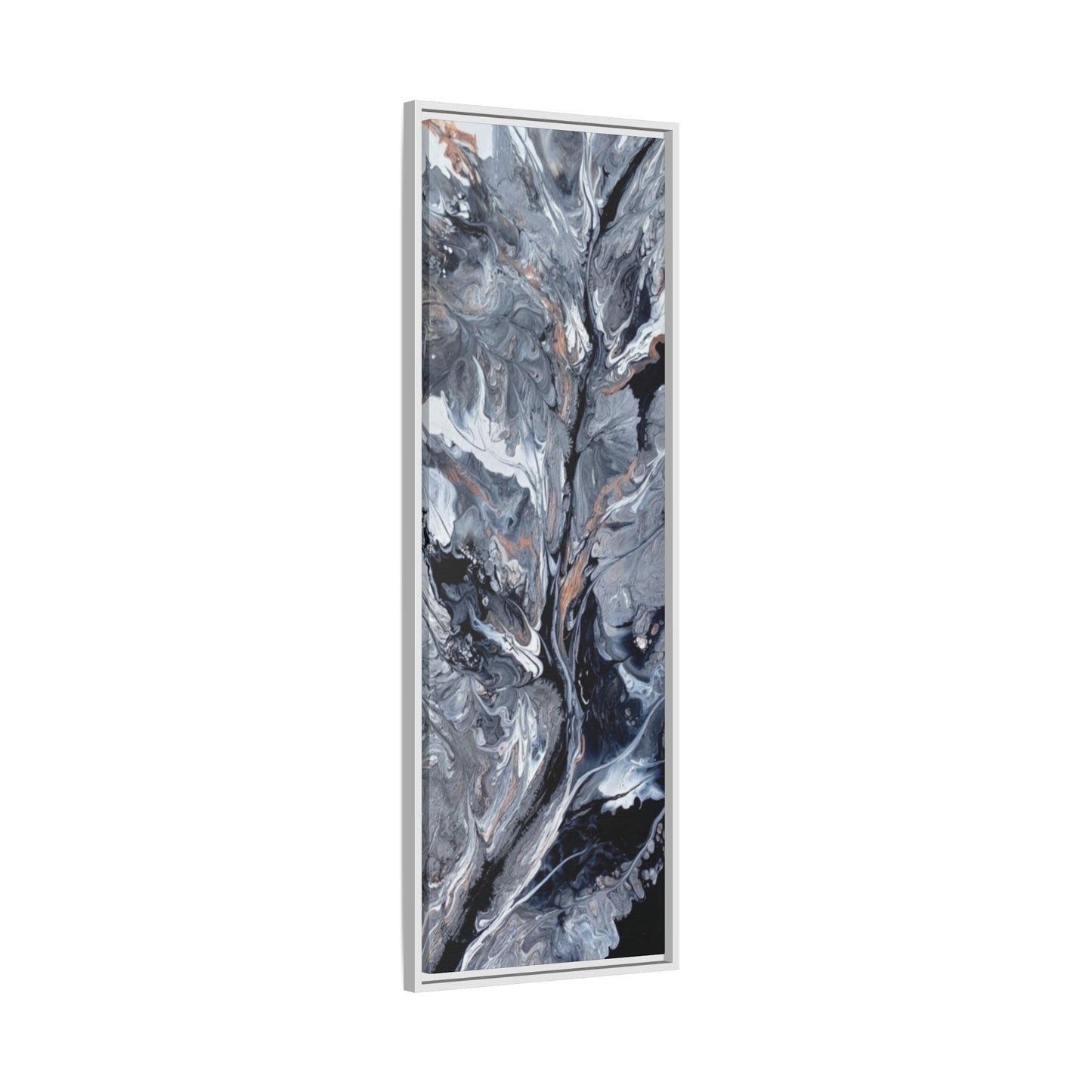 Large Vertical Floating Framed Canvas Print | Abstract Fluid Art | Style By Jess
