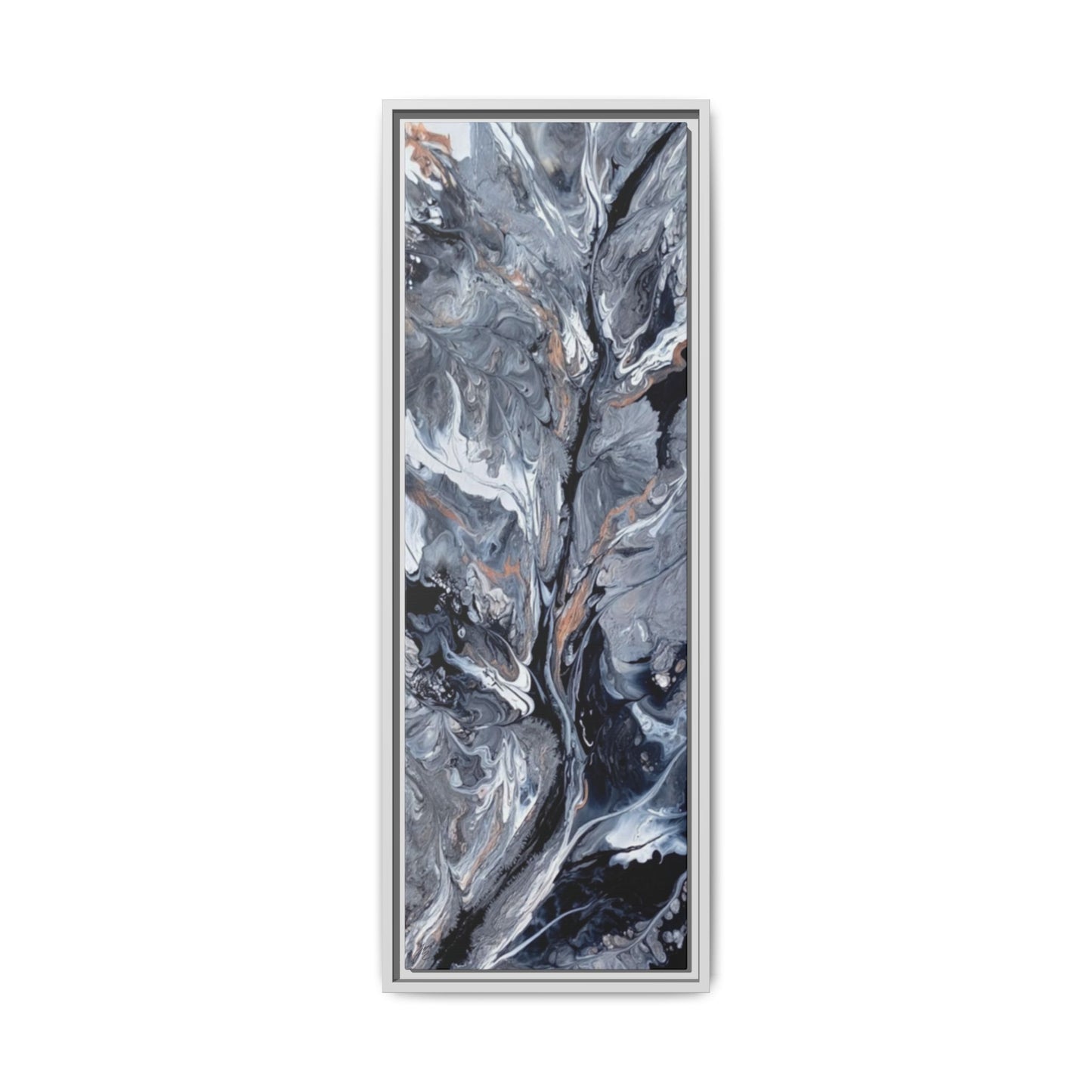 Large Vertical Floating Framed Canvas Print | Abstract Fluid Art | Style By Jess