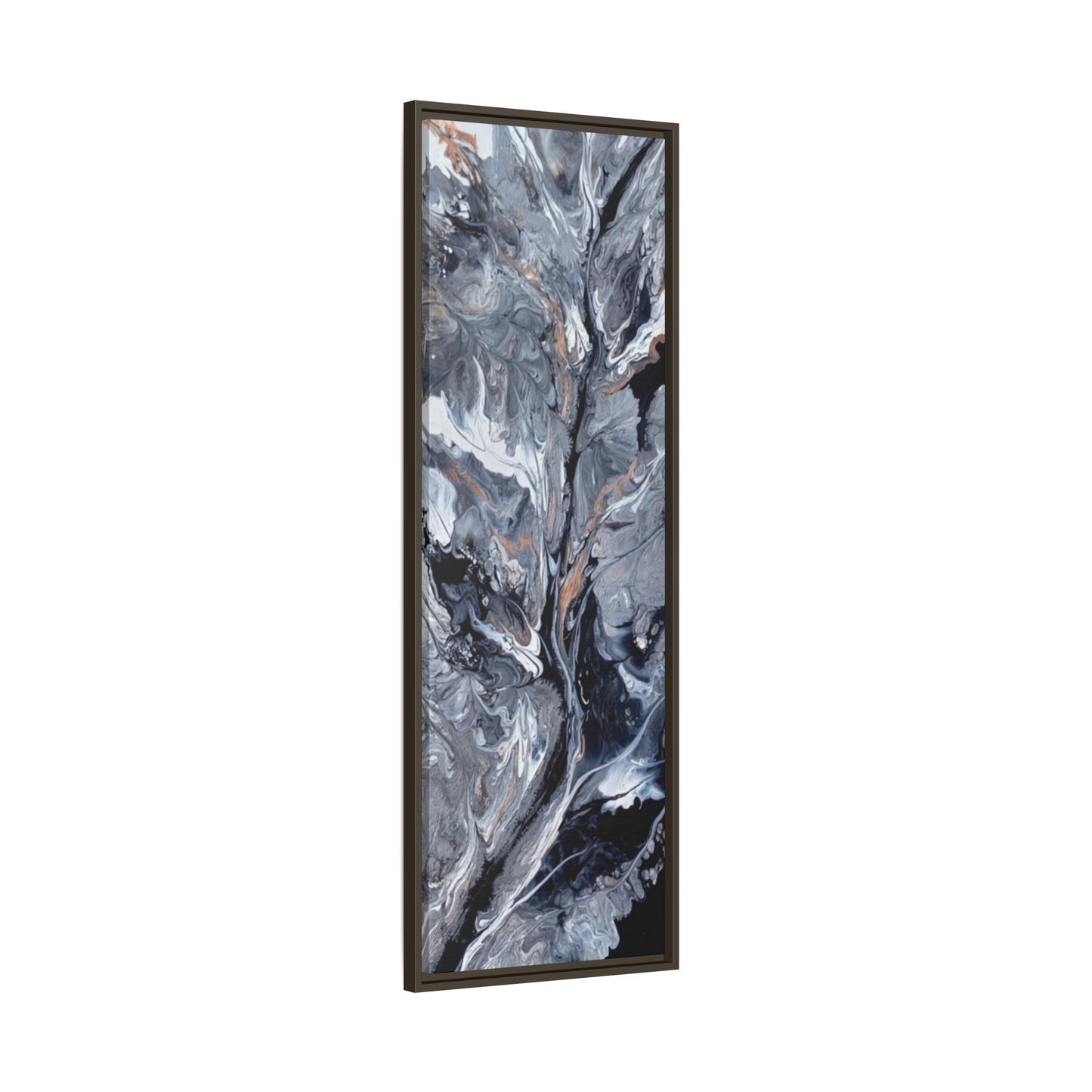 Large Vertical Floating Framed Canvas Print | Abstract Fluid Art | Style By Jess