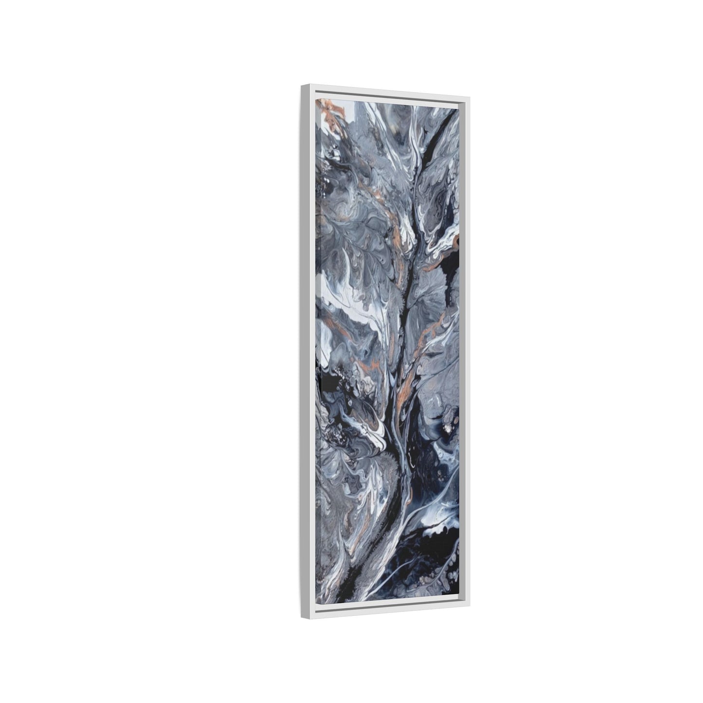 Large Vertical Floating Framed Canvas Print | Abstract Fluid Art | Style By Jess