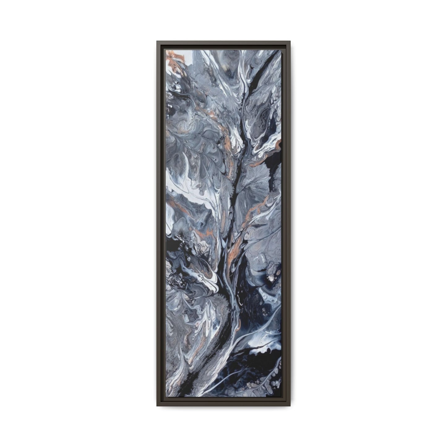 Large Vertical Floating Framed Canvas Print | Abstract Fluid Art | Style By Jess