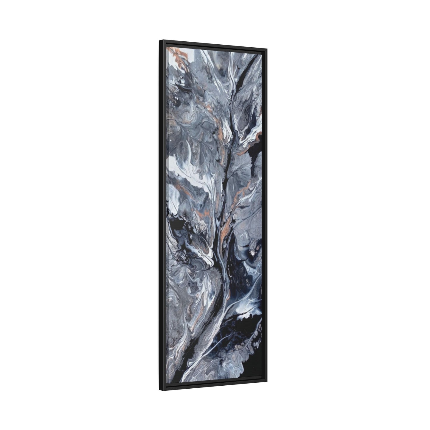 Large Vertical Floating Framed Canvas Print | Abstract Fluid Art | Style By Jess