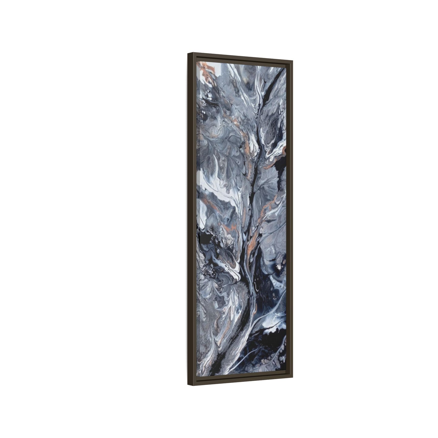 Large Vertical Floating Framed Canvas Print | Abstract Fluid Art | Style By Jess