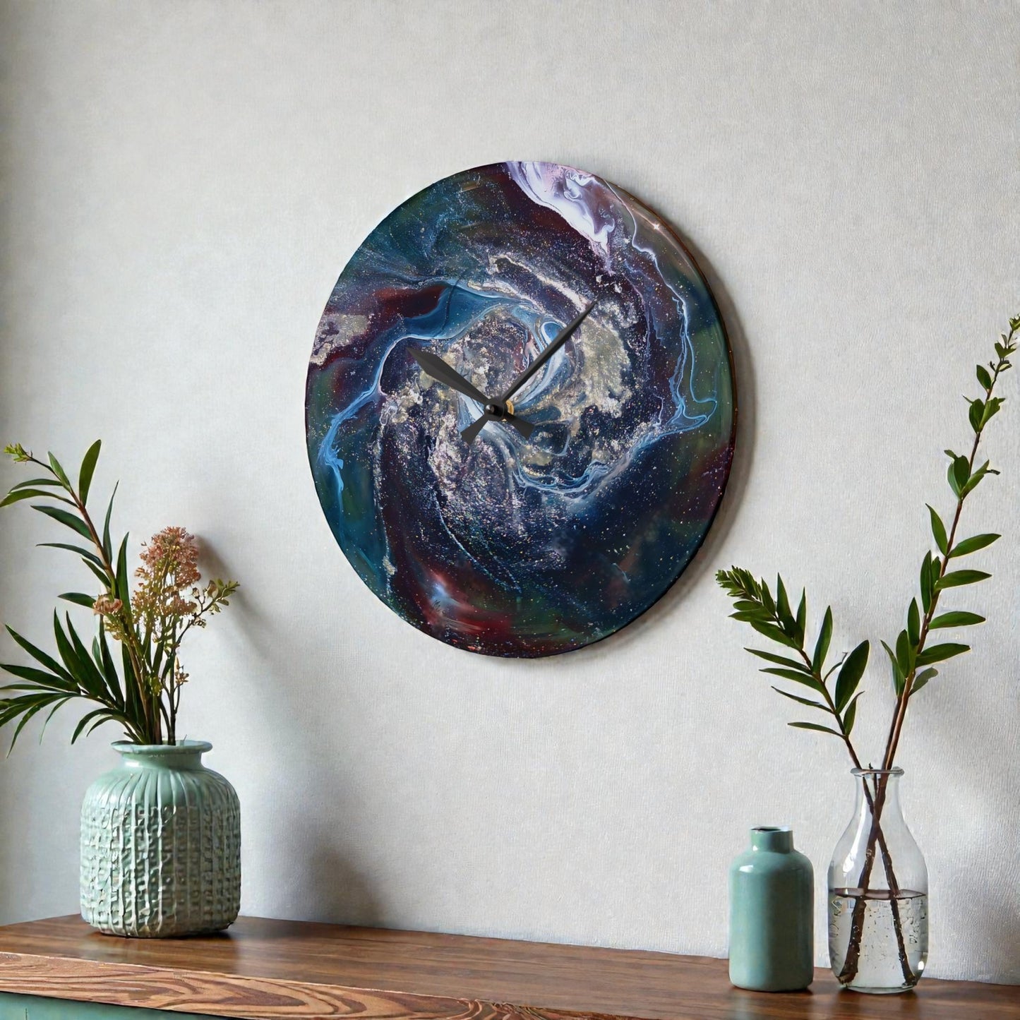 Abstract Acrylic Wall Clock | Original Art | Unique Gift | Style By Jess