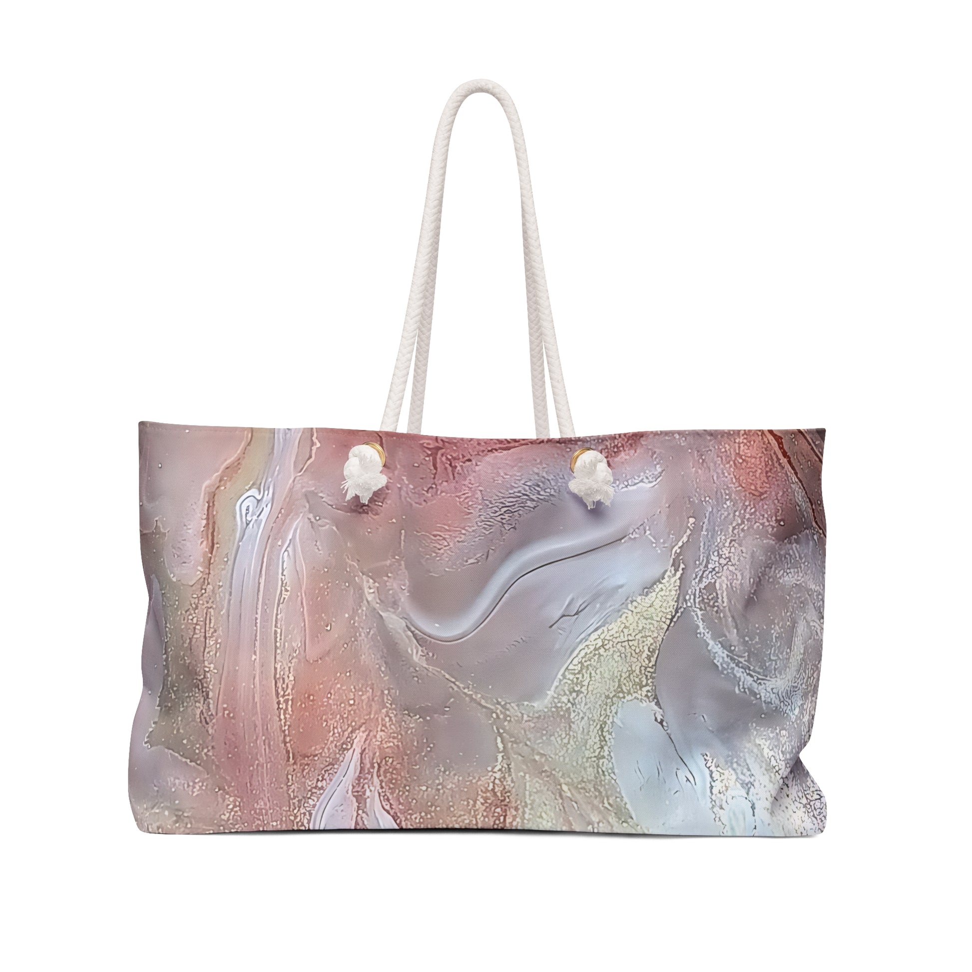 Stylish shopping bag with abstract design on a white background. Original art print a Style By Jess at Gotta Have It Design.