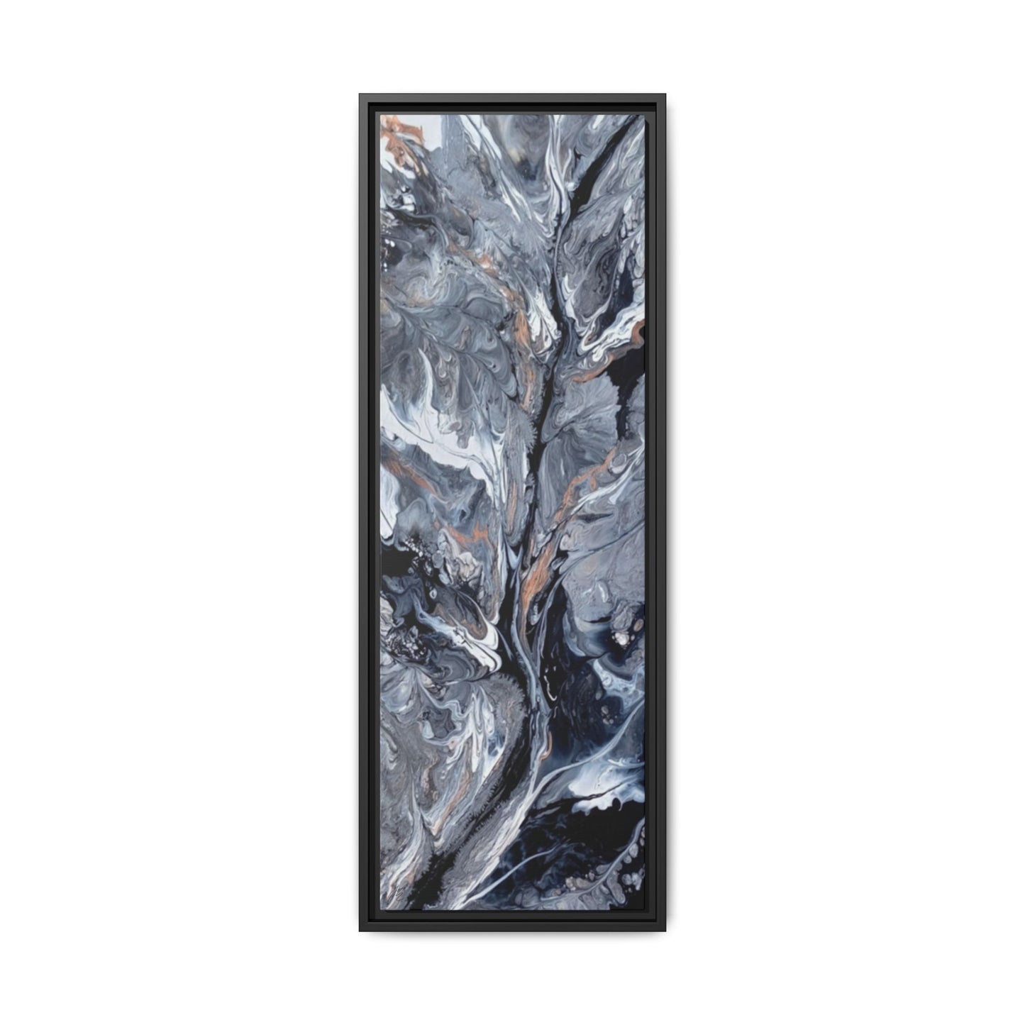 Large Vertical Floating Framed Canvas Print | Abstract Fluid Art | Style By Jess