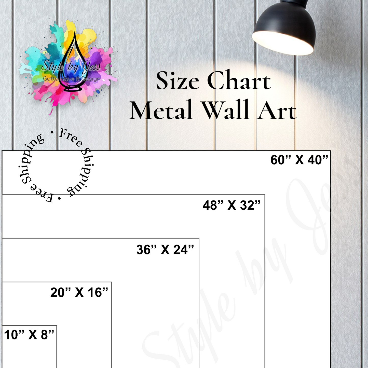 Abstract Metal Wall Art Print - Modern Boho Home Decor | Free Shipping
