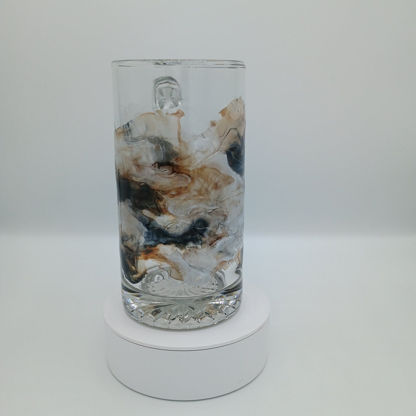 Handmade Resin Art Beer Mug 25oz - Unique Gift for Dad & Beer Lovers