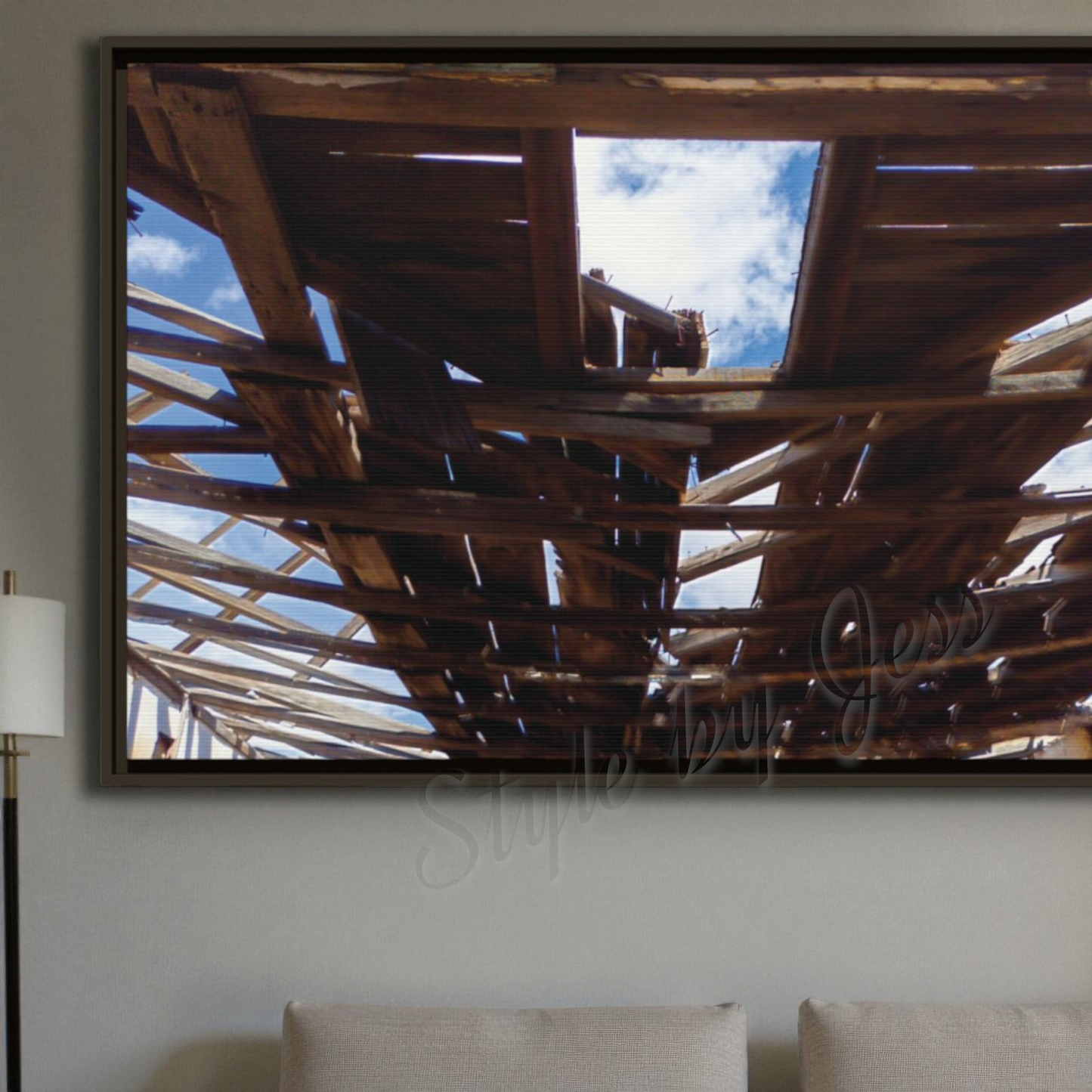 Framed Canvas Wall Art Rustic Abandoned Barn Photography Moab Utah Farmhouse Decor Boho Home Office