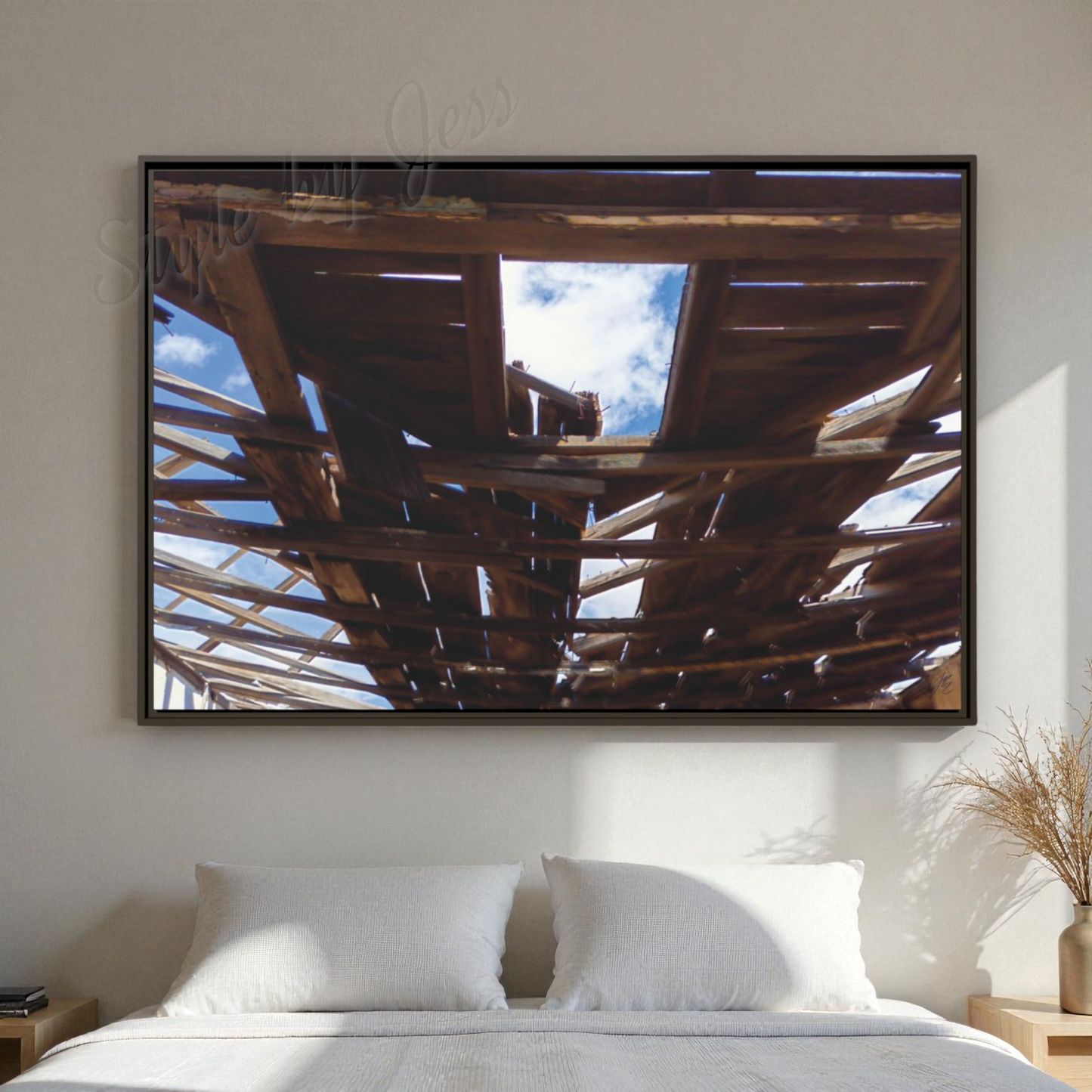 Framed Canvas Wall Art Rustic Abandoned Barn Photography Moab Utah Farmhouse Decor Boho Home Office