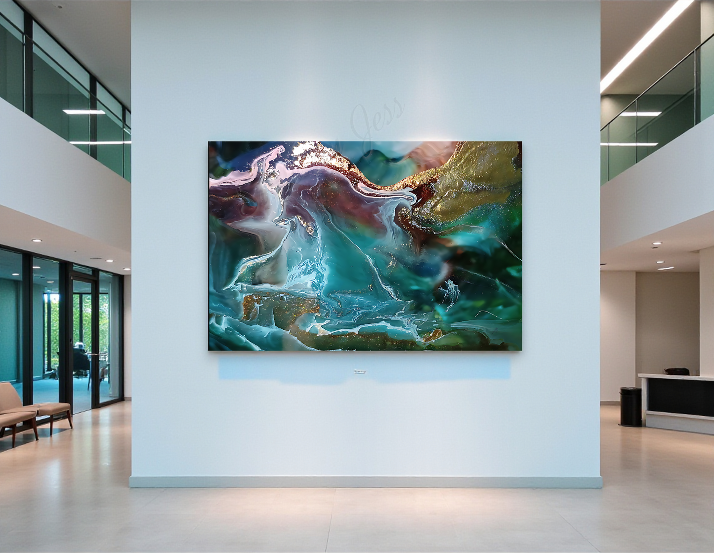 Abstract Metal Wall Art Print - Modern Boho Home Decor | Free Shipping