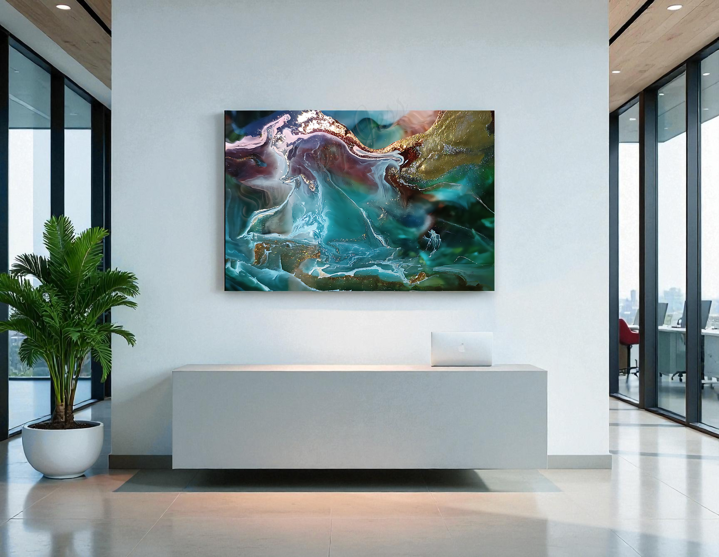 Abstract Metal Wall Art Print - Modern Boho Home Decor | Free Shipping