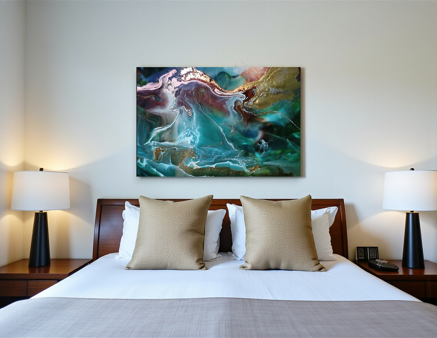 Abstract Metal Wall Art Print - Modern Boho Home Decor | Free Shipping