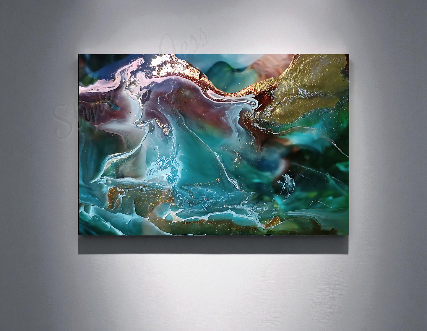 Abstract Metal Wall Art Print - Modern Boho Home Decor | Free Shipping