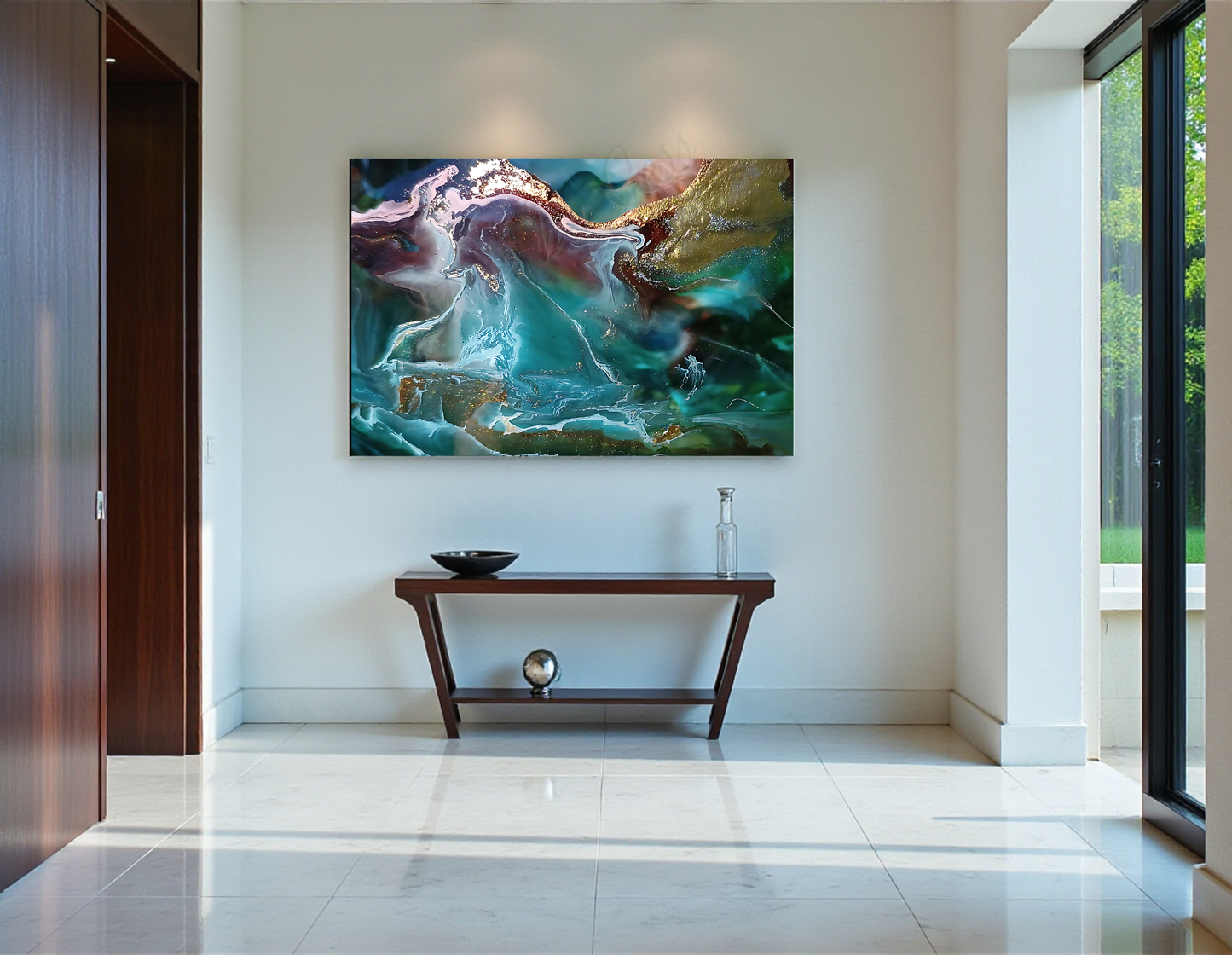 Abstract Metal Wall Art Print - Modern Boho Home Decor | Free Shipping