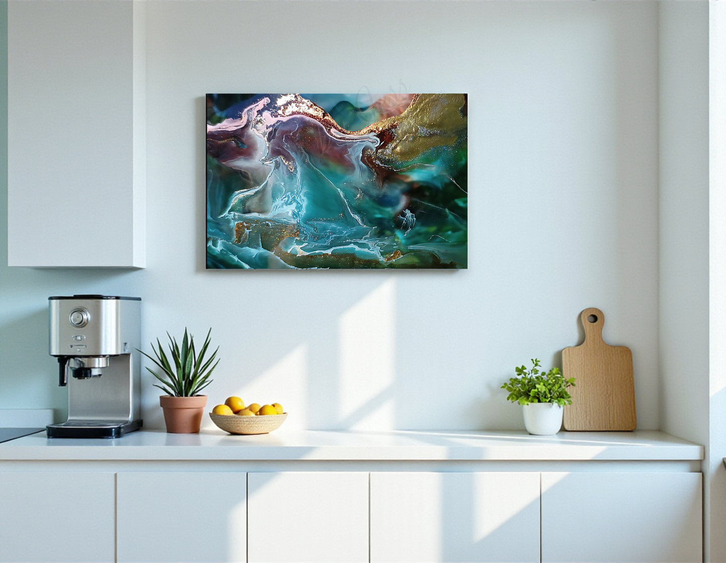 Abstract Metal Wall Art Print - Modern Boho Home Decor | Free Shipping