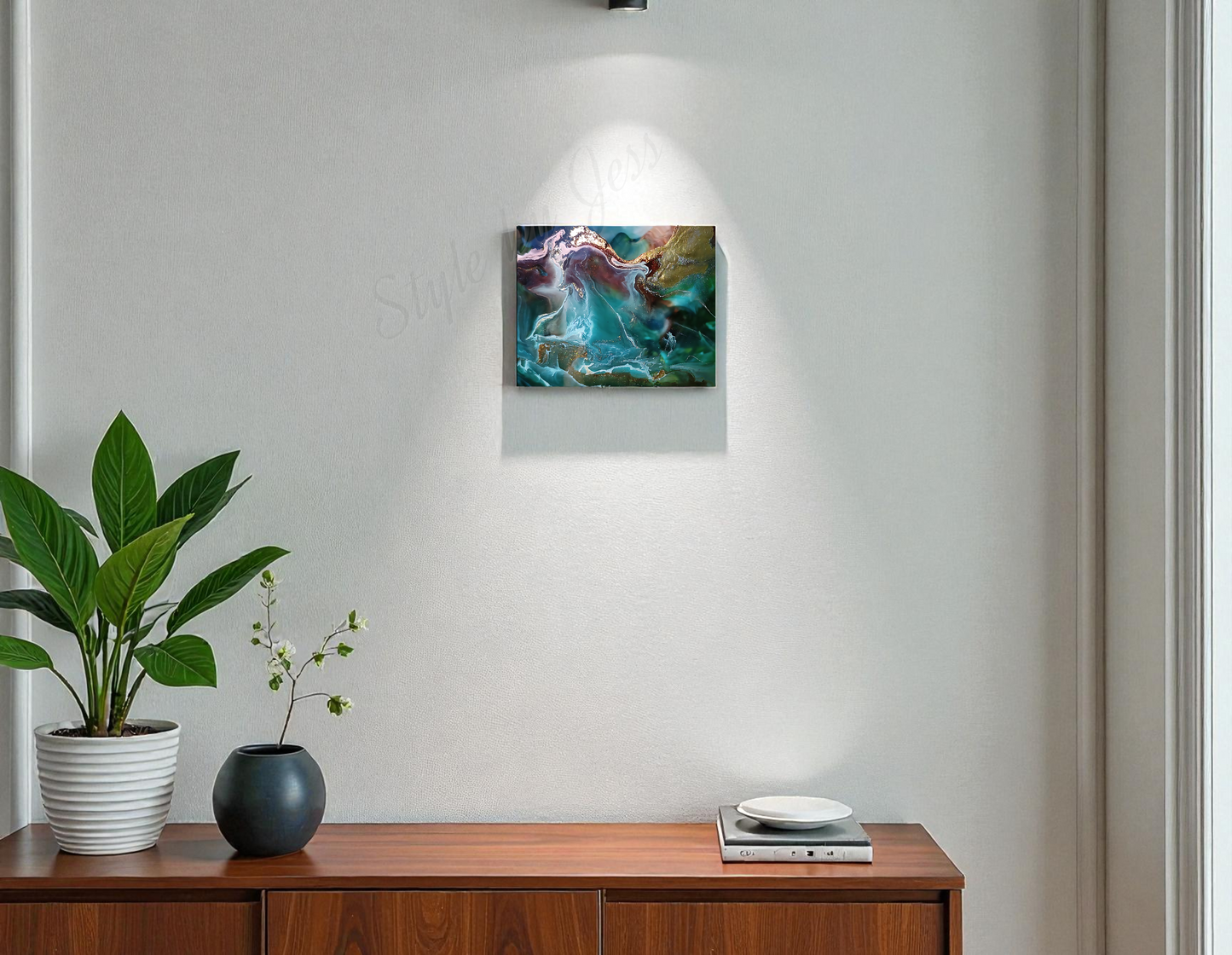 Abstract Metal Wall Art Print - Modern Boho Home Decor | Free Shipping