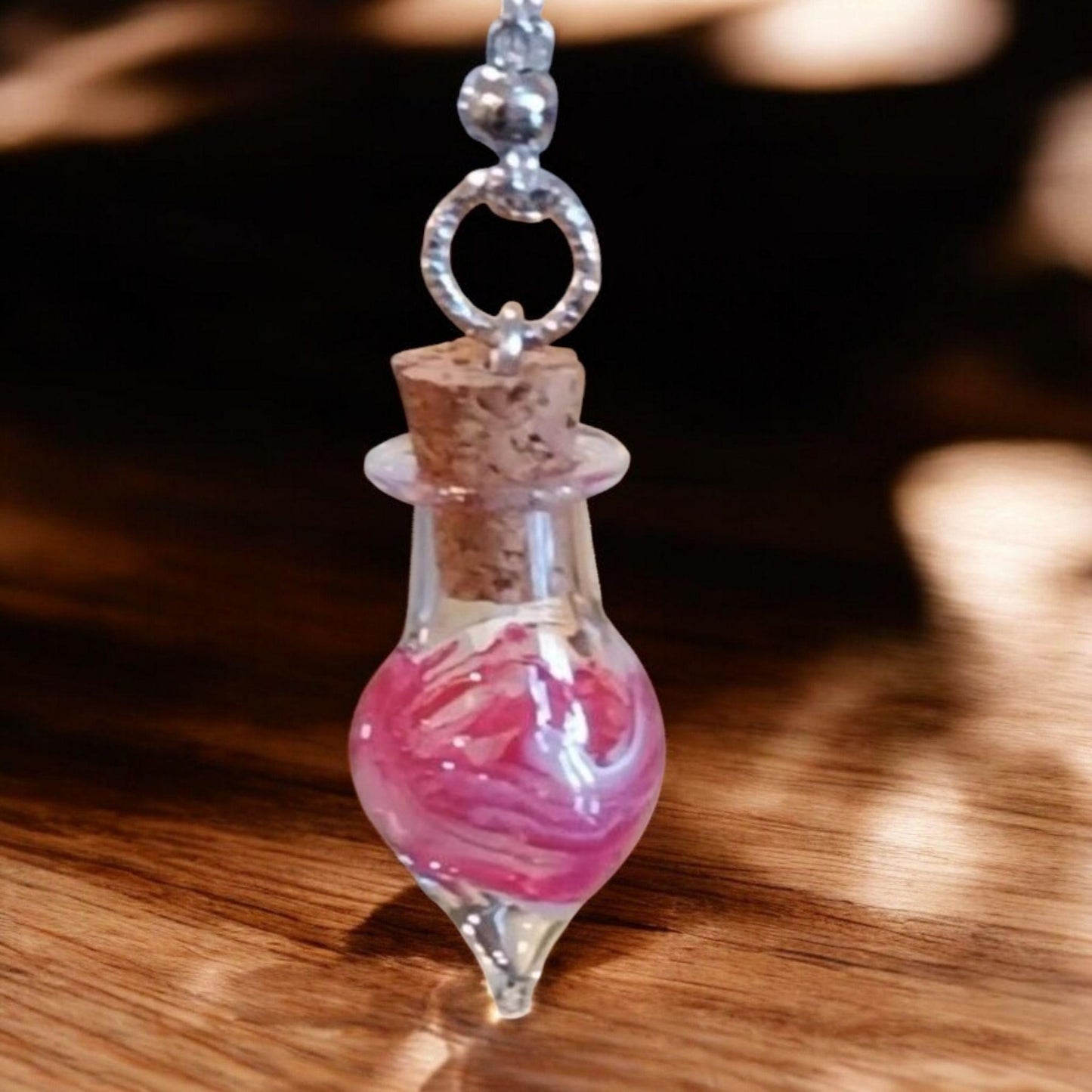 Glass Teardrop Keepsake Necklace - Memorial Cremation Jewelry for Ashes | Personalized Urn Pendant Gift