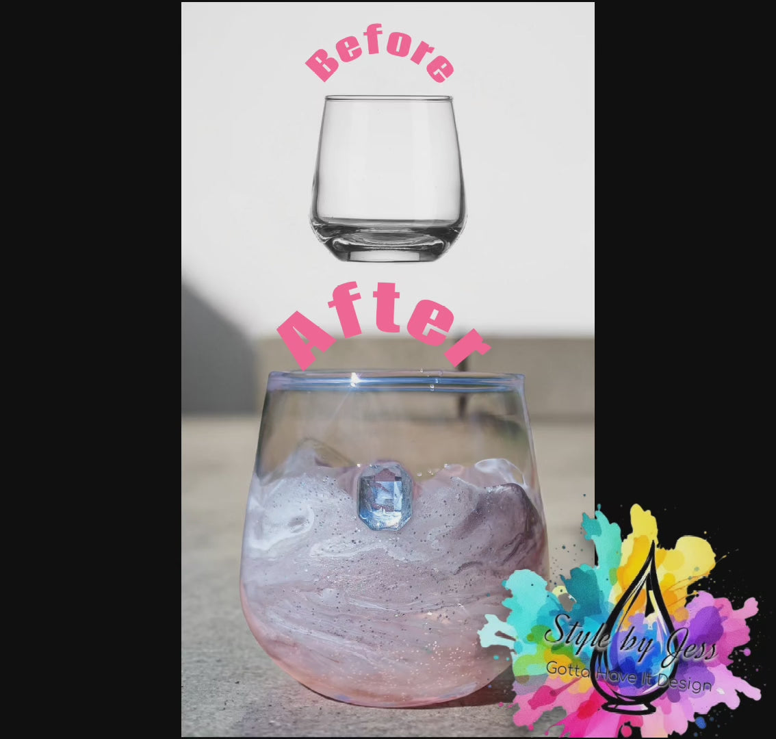 Video of Custom Resin Shot Glass gift idea a Style By Jess at Gotta Have It Deisgn