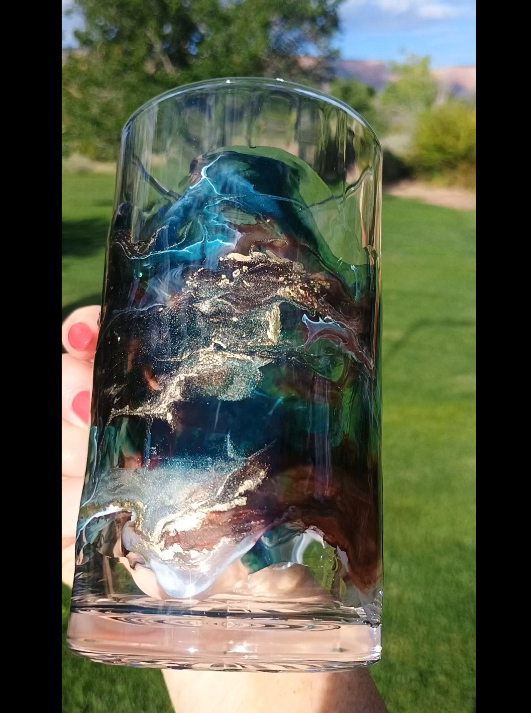 Custom Handmade Resin Beer Mug | Unique Groomsman Gift
